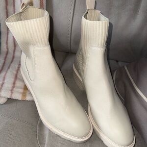 DV by Dolce Vita Cream Ankle Booties